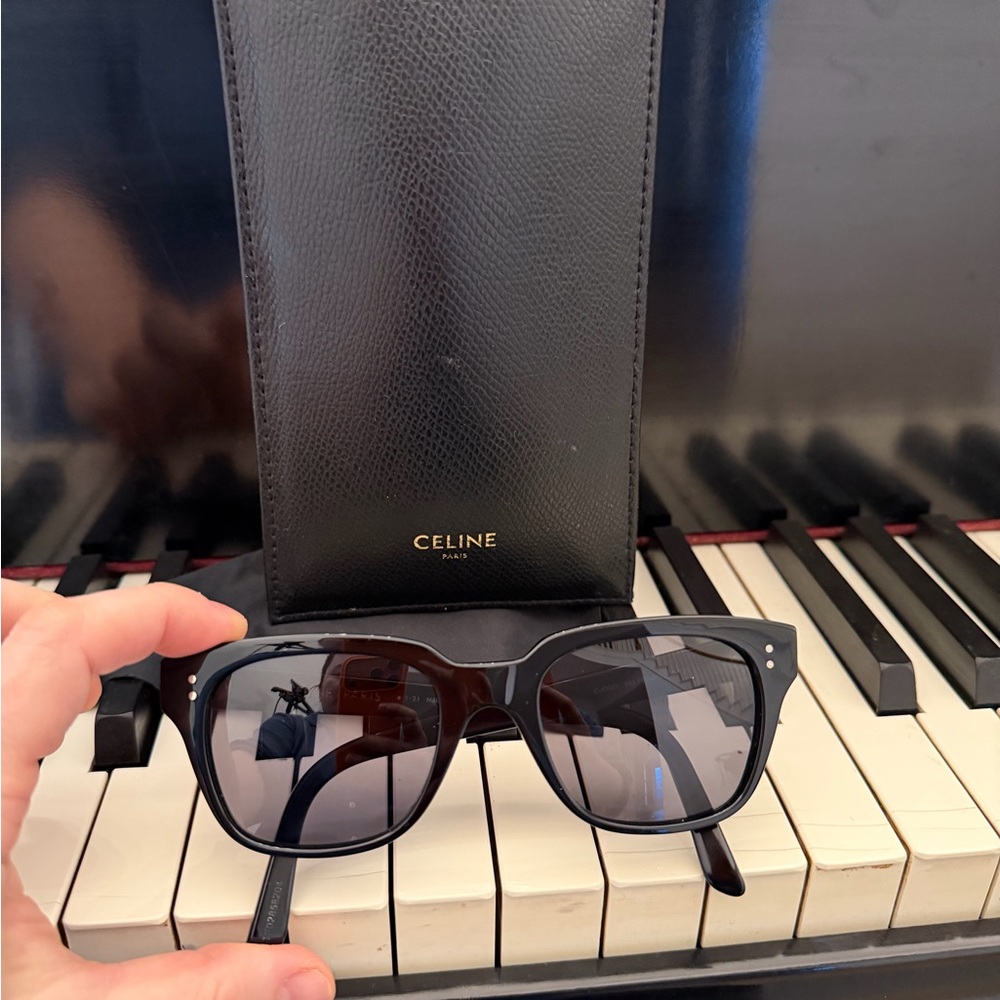 Celine Black Polarized Sunglasses